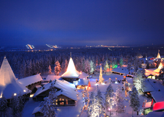 Santa Village with Reindeer & Husky Experience