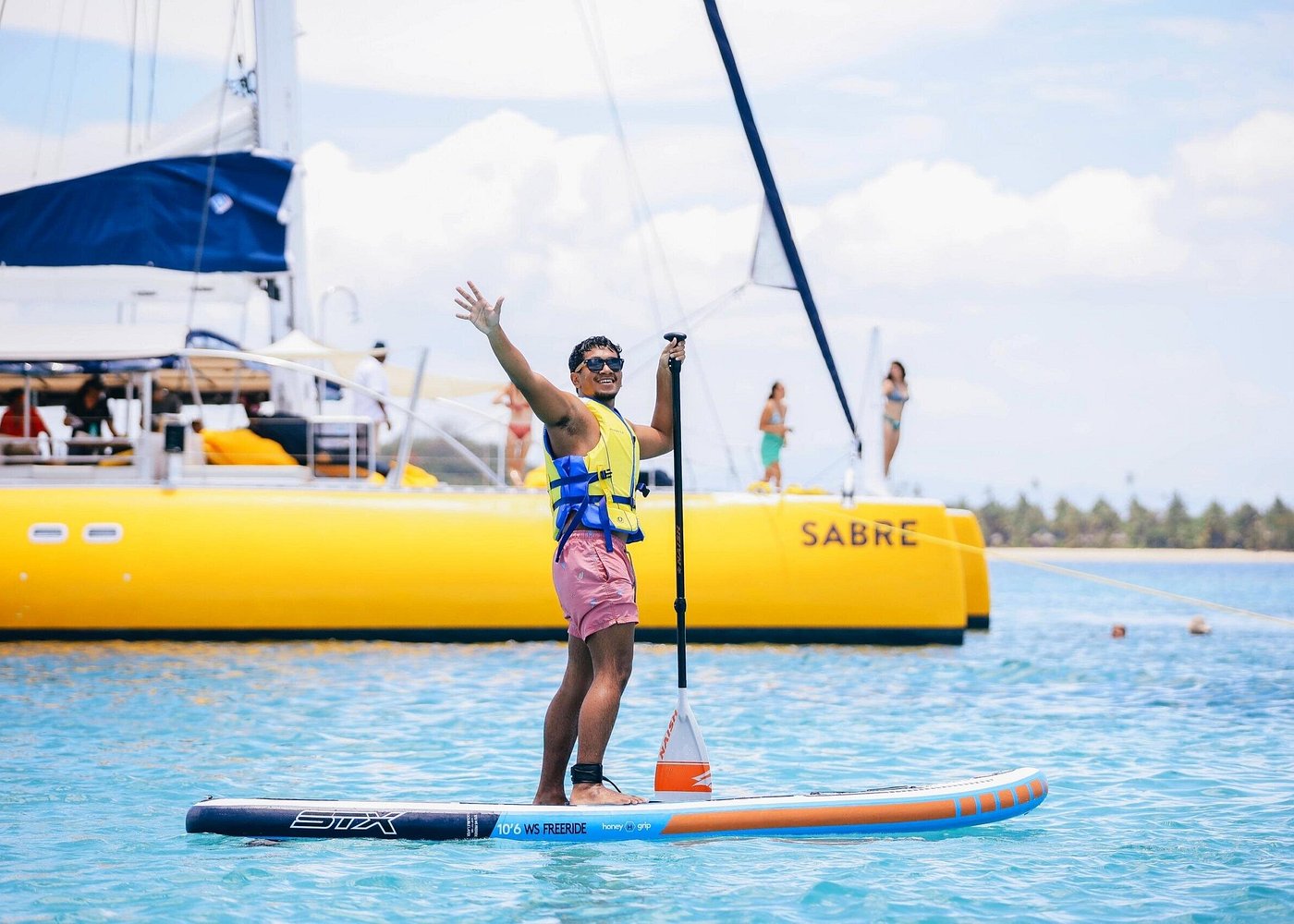 South Sea Sailing on board 78ft sailing catamaran, Sabre