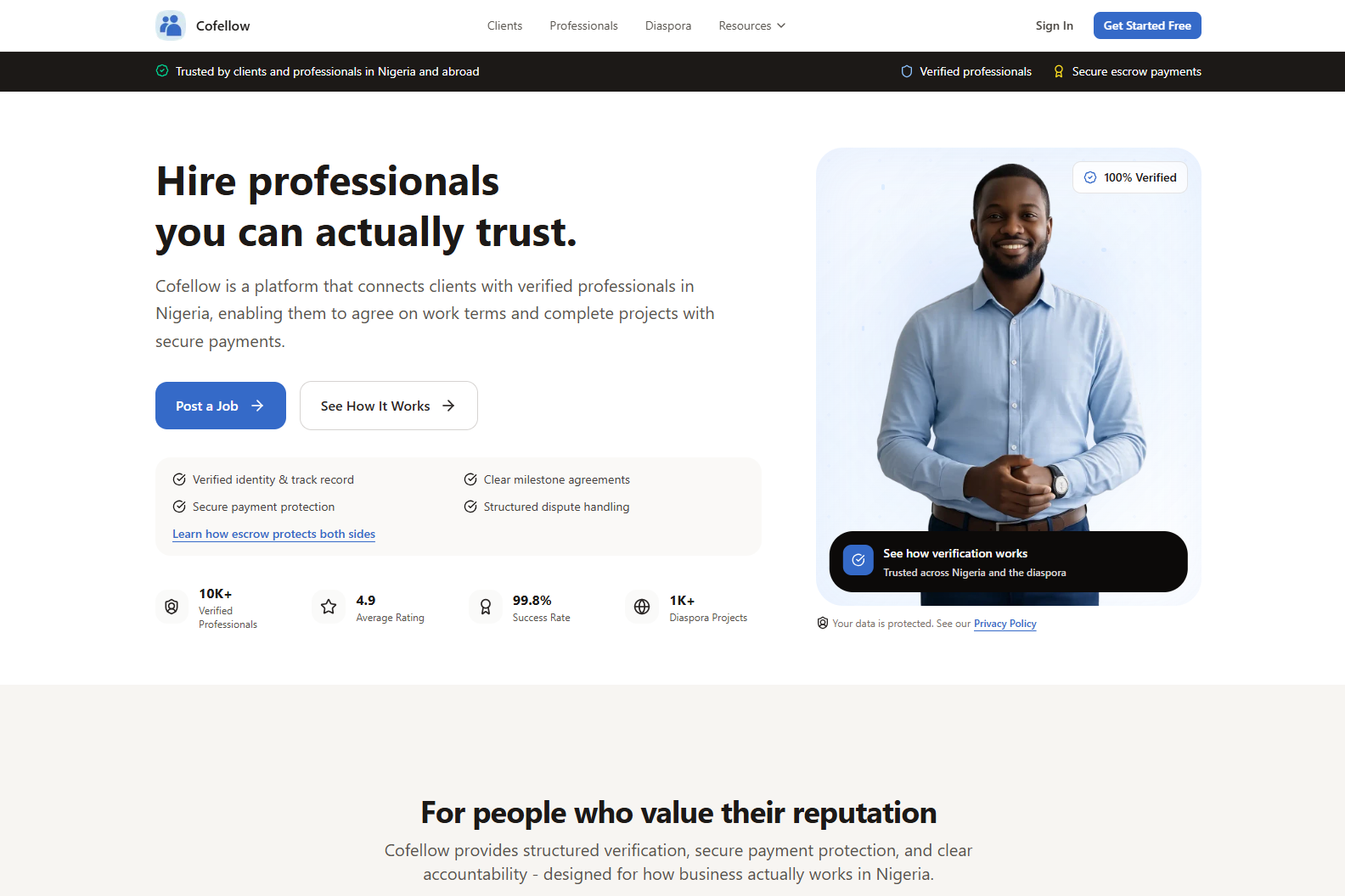 Verified Professional Marketplace