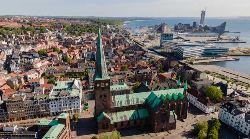 Billede af århus by