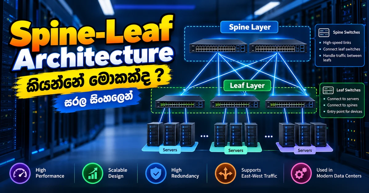 Spine-Leaf Architecture කියන්නේ මොකක්ද ?