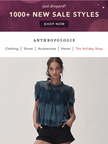 Anthropologie Newsletter