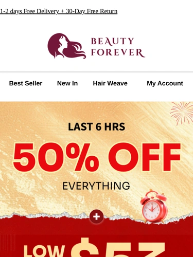 Beauty Forever Sale Announcement