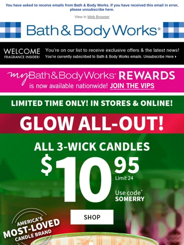 Bath & Body Works Newsletter