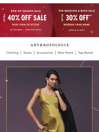 Anthropologie Newsletter