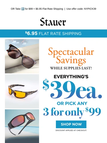 Stauer Sale Announcement