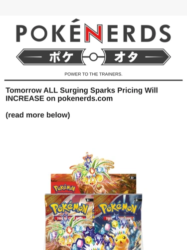 The PokeNerds Store Newsletter