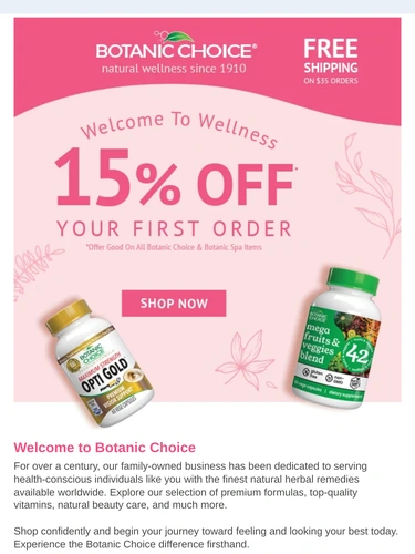 Botanic Choice Newsletter