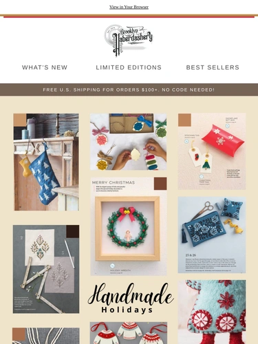 Brooklyn Haberdashery Newsletter