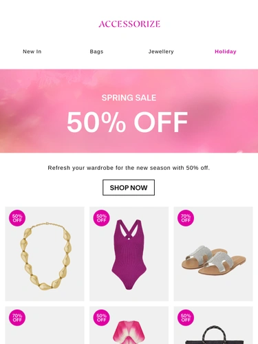 Accessorize Sale Announcement