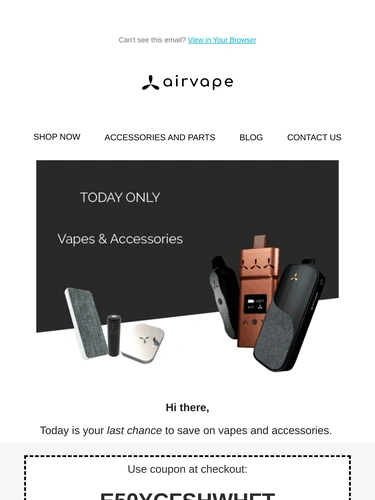 airvapeusa.com Newsletter