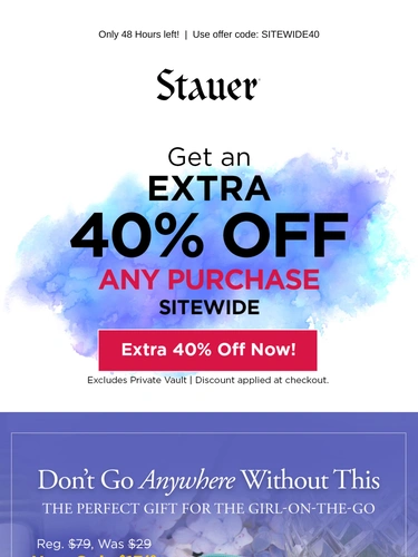 Stauer Sale Announcement