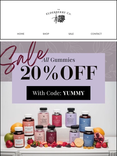 The Elderberry Company Sale Announcement