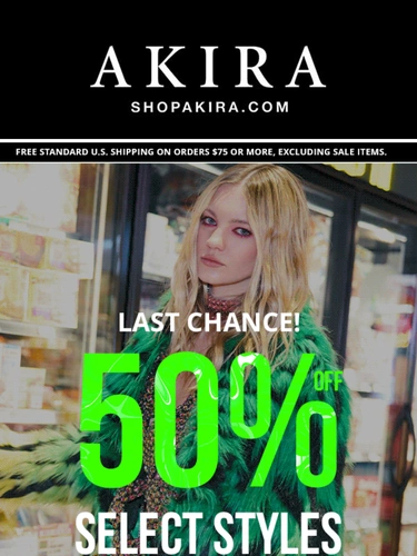 Akira Sale Announcement