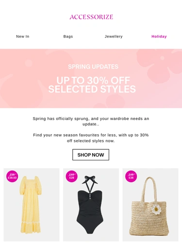 Accessorize Sale Announcement