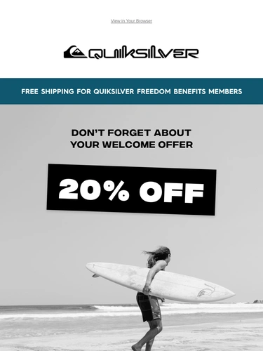 Quiksilver Newsletter