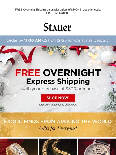 Stauer Newsletter