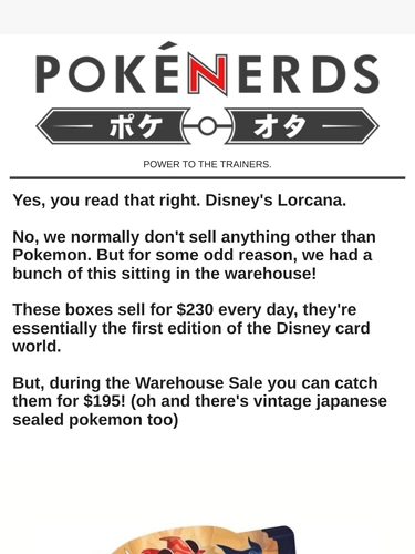 The PokeNerds Store Newsletter