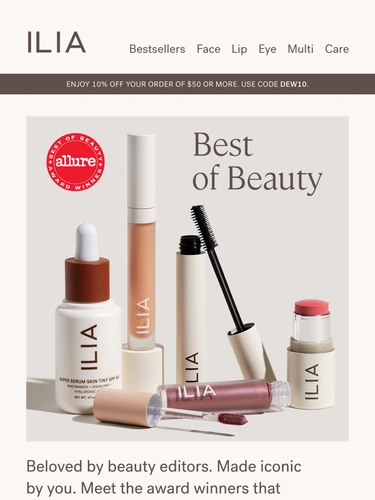 ILIA Beauty Newsletter