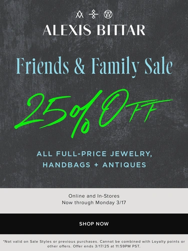 Alexis Bittar Sale Announcement