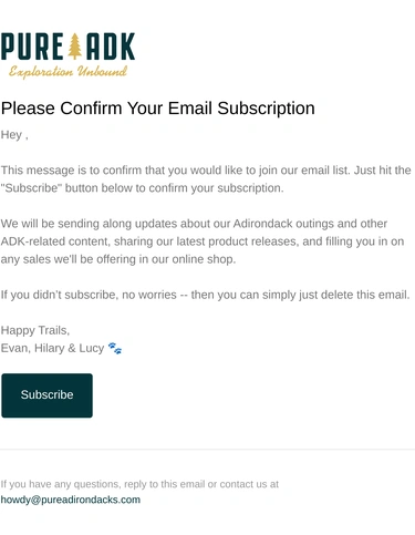 Shopify Email Subscription Confirmation