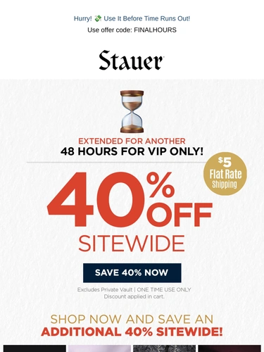 Stauer Sale Announcement
