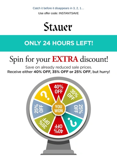 Stauer Sale Announcement