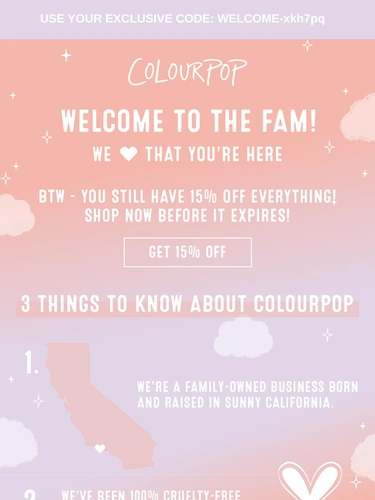 ColourPop Newsletter