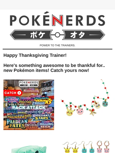 The PokeNerds Store Newsletter