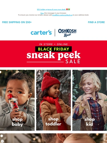 Carter's OshKosh Newsletter