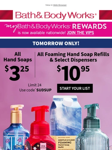 Bath & Body Works Newsletter