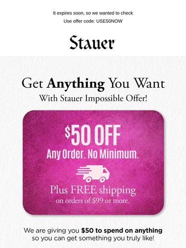 Stauer Newsletter