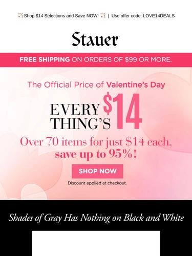 Stauer Sale Announcement