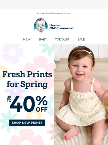 Gerber Childrenswear Sale Announcement