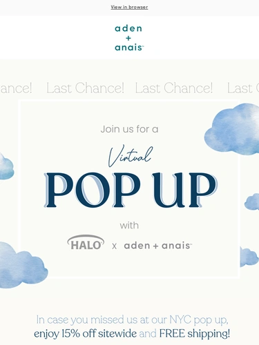 Aden + Anais Newsletter