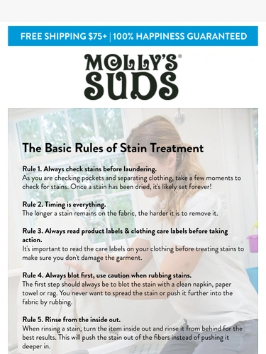 Molly's Suds Newsletter