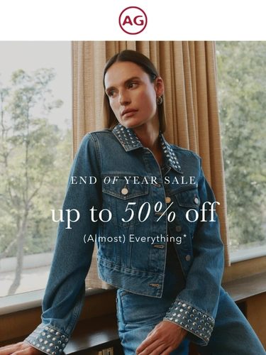 AG Jeans Sale Announcement