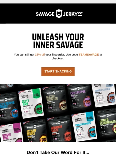 Savage Jerky Newsletter