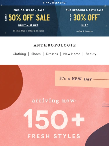 Anthropologie Newsletter