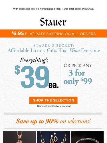 Stauer Sale Announcement