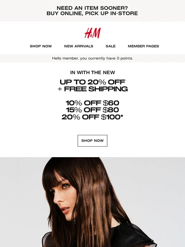 H&M Sale Announcement