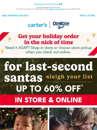 Carter's OshKosh Newsletter