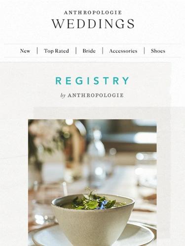 Anthropologie Newsletter