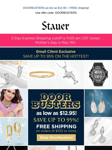 Stauer Sale Announcement