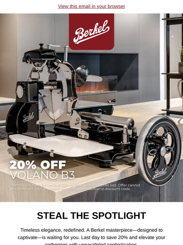 Berkel International Sale Announcement