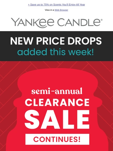 Yankee Candle Sale Announcement