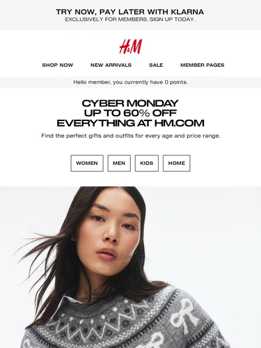 H&M Sale Announcement