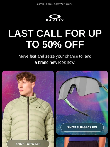 Oakley Sale Announcement