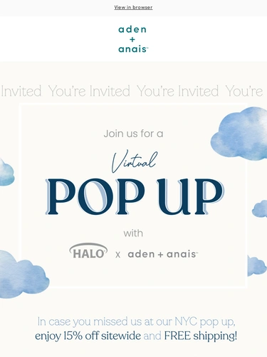 Aden + Anais Newsletter