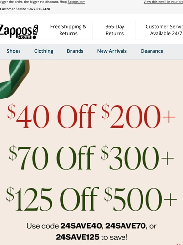 Zappos Sale Announcement